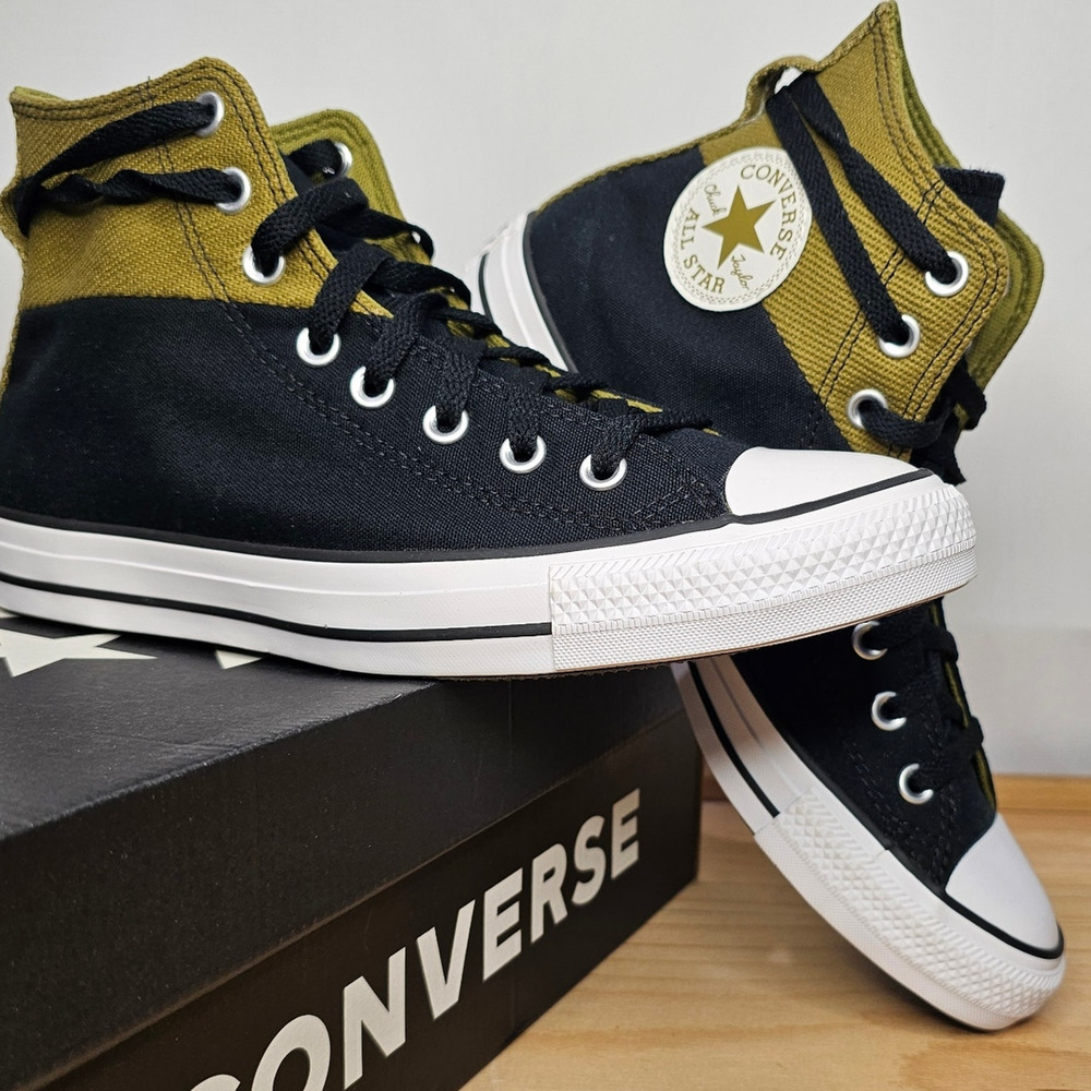 Converse CTAS Canvas Hi Top Brand New  Women's Size 10.5 Blk Cosmic #A04512F NWT